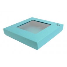 ID-2737 Pudełko na kartkę turkus perłowe wysokie kwadrat GoatBox